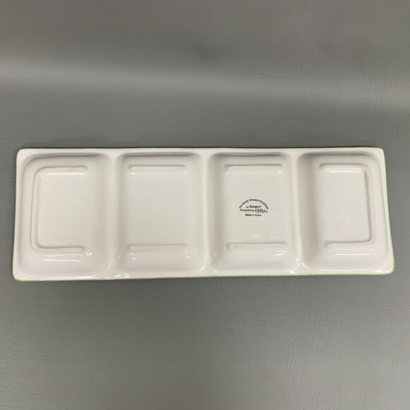 The Sweet Shoppe Divided 4 Part Relish Tray Christmas by Sango Sue Zipkin NIB - Picture 9 of 10